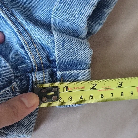 American Apparel Light Blue Jean Shorts - Picture 7 of 10